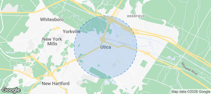 Utica Airbnb map